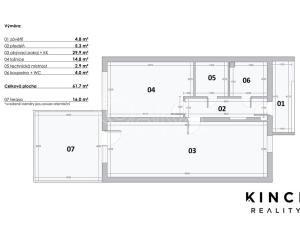 Prodej bytu 2+kk, Nehvizdy, Mochovská, 62 m2