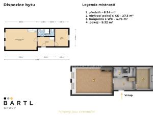 Pronájem bytu 2+kk, České Budějovice, Chelčického, 48 m2