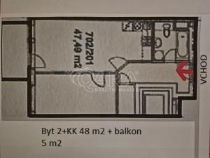 Pronájem bytu 2+kk, Praha - Letňany, Terezínská, 53 m2