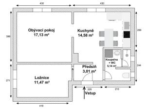 Prodej bytu 2+1, Frýdek-Místek, Jiřího Hakena, 51 m2