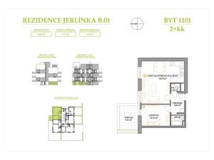 Prodej bytu 2+kk, Brno, Jerlínová, 52 m2