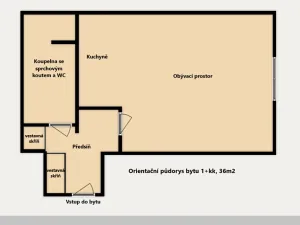 Prodej bytu 1+kk, Opava, U Hliníku, 36 m2