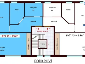 Pronájem bytu 3+kk, České Budějovice, J. Š. Baara, 99 m2