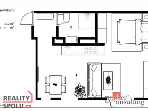 Pronájem bytu 1+kk, Chrudim - Chrudim III, Čs. armády, 43 m2