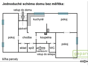 Prodej rodinného domu, Dobrá Voda u Českých Budějovic, Trávní, 90 m2