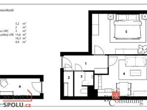 Pronájem bytu 1+1, Pardubice - Zelené Předměstí, nábřeží Závodu míru, 45 m2