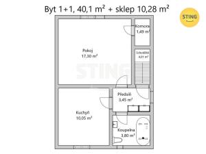 Prodej bytu 1+1, Zlín, Podvesná X, 50 m2