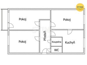 Prodej bytu 3+1, Ostrava, Volgogradská, 60 m2