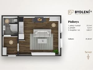 Prodej bytu 1+kk, Dubí, K. Světlé, 31 m2