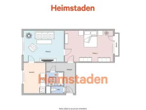Pronájem bytu 2+1, Ostrava - Poruba, 17. listopadu, 56 m2