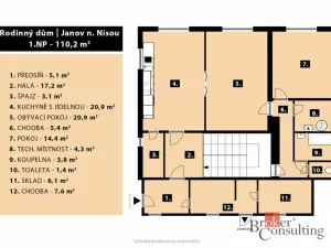 Prodej rodinného domu, Janov nad Nisou, 200 m2