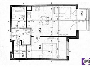 Prodej bytu 2+kk, Praha - Letňany, Hlučkova, 61 m2