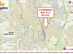 Prodej bytu 2+1, České Budějovice - České Budějovice 5, Dobrovodská, 64 m2