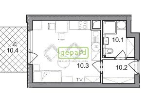 Pronájem bytu 1+kk, Praha - Hostivař, Zemské právo, 31 m2