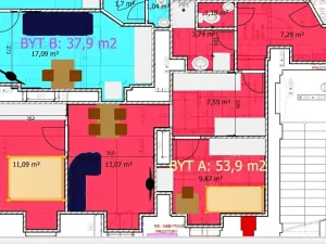 Prodej bytu 3+1, Strakonice, Na Dubovci, 84 m2