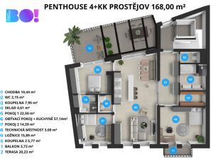 Prodej bytu 4+kk, Prostějov, Palackého, 168 m2