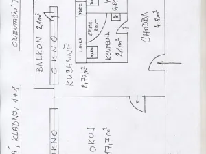 Prodej bytu 1+1, Kladno, Polská, 38 m2