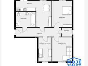 Prodej bytu 3+1, Přimda - Třískolupy, 79 m2