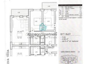 Pronájem bytu 2+kk, České Budějovice - České Budějovice 2, Husova tř., 62 m2