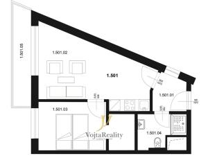 Pronájem bytu 2+kk, Olomouc, Edmunda Husserla, 51 m2