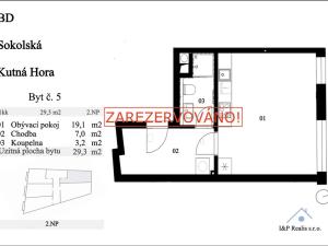 Prodej bytu 1+kk, Kutná Hora, Sokolská, 34 m2