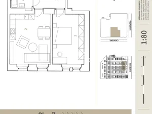 Prodej bytu 2+kk, Praha - Vinohrady, Moravská, 56 m2