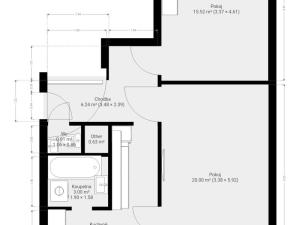 Pronájem bytu 2+1, Adamov, Sadová, 61 m2