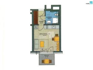 Prodej bytu 1+kk, Kralupy nad Vltavou, Nádražní, 29 m2