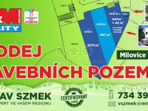 Prodej pozemku pro bydlení, Milovice, Višňová, 887 m2