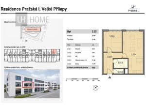 Prodej bytu 2+kk, Velké Přílepy, 60 m2