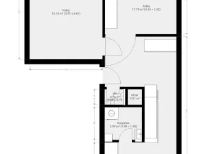 Pronájem bytu 2+1, Brno - Kohoutovice, Voříškova, 52 m2
