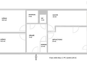 Prodej bytu 3+1, Praha - Stodůlky, Kettnerova, 82 m2