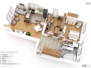 Prodej bytu 3+kk, Praha - Košíře, Nad zámečkem, 87 m2