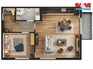 Prodej bytu 2+kk, Žleby, 55 m2