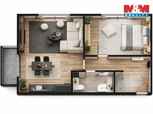 Prodej bytu 2+kk, Žleby, Polní, 63 m2