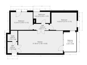 Pronájem bytu 3+kk, Praha - Dolní Chabry, K Beranovu, 78 m2