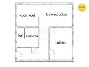 Prodej bytu 2+kk, Mělník, Vlasákova, 45 m2