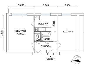 Pronájem bytu 2+1, Havířov - Podlesí, Dlouhá třída, 50 m2