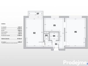 Prodej bytu 2+1, Znojmo, Dr. Milady Horákové, 53 m2