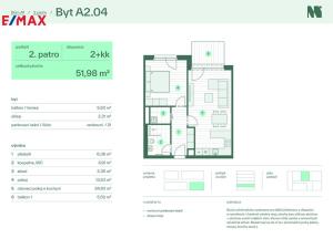 Prodej bytu 2+kk, Zlín, Tyršova, 59 m2