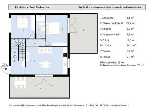 Prodej bytu 3+kk, Praha, Pod přehradou, 76 m2