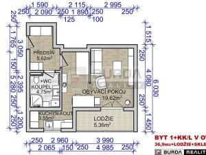 Prodej bytu 1+kk, Mělník, Slovany, 37 m2