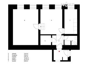 Pronájem bytu 2+1, České Budějovice, Fráni Šrámka, 55 m2