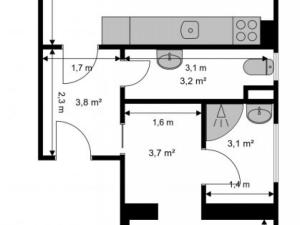 Prodej bytu 2+kk, Jablonec nad Nisou, Rýnovická, 60 m2