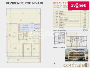 Prodej bytu 4+kk, Zlín, Pod Nivami, 168 m2