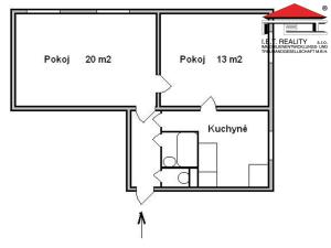 Pronájem bytu 2+1, Praha - Strašnice, Černokostelecká, 51 m2