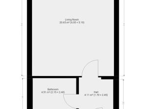 Pronájem bytu 1+kk, Praha - Modřany, Mezi vodami, 32 m2