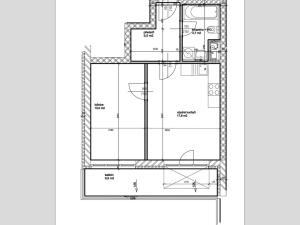 Pronájem bytu 2+kk, Praha - Řeporyje, Kakosova, 52 m2