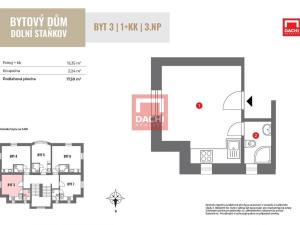 Prodej bytu 1+kk, Sušice - Dolní Staňkov, 17 m2