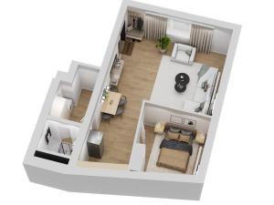 Pronájem bytu 2+kk, Praha - Hlubočepy, Hlubočepská, 57 m2